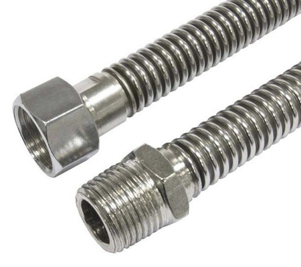 Подводка для газа сильфонная 2,5 м, 1/2" г/ш, Tuboflex