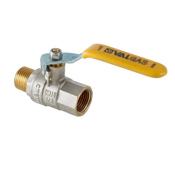 Кран шаровой для газа 3/4" Г-Ш-Р Valtec латунь никелированная (9)