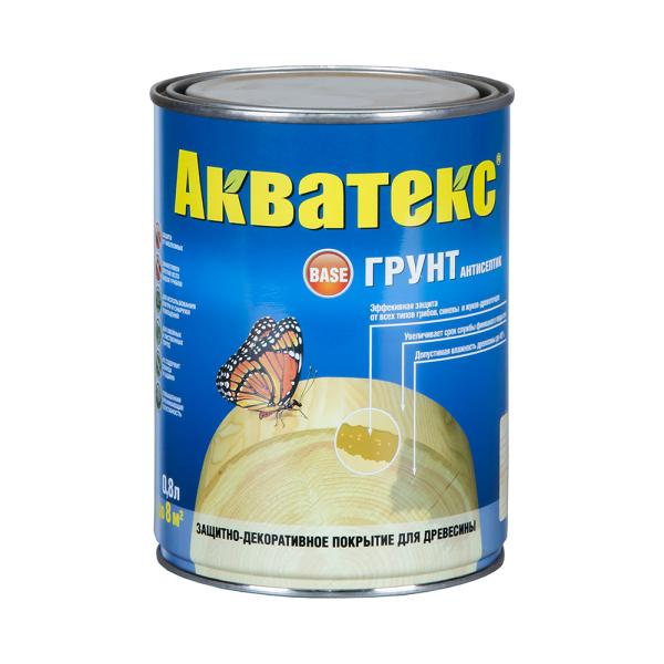 Грунт-антисептик для дерева Акватекс, 0,8 л, Рогнеда