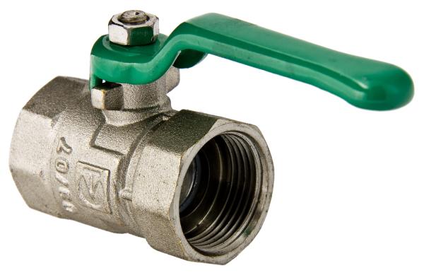 Кран шаровой для воды компакт 3/4" Г-Г-Р Valtec латунь никелированная (12)