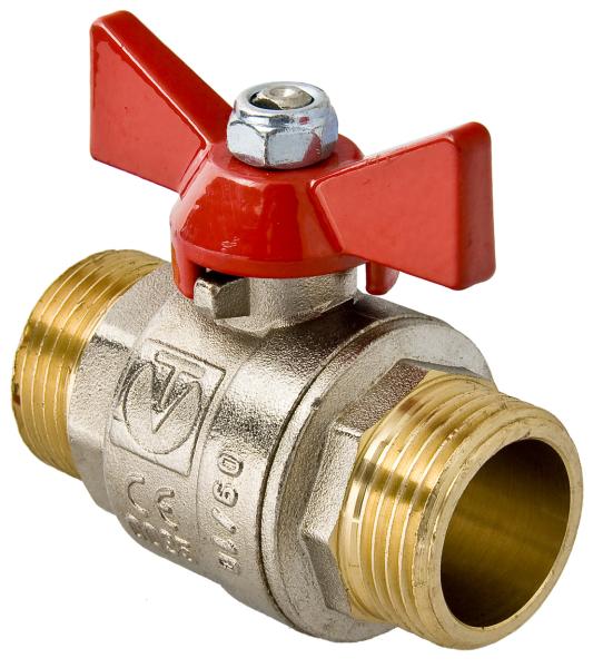 Кран шаровой для воды 1" Ш-Ш-Б Valtec латунь никелированная (6)