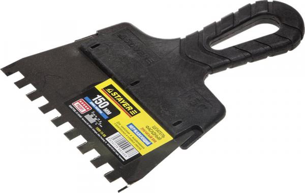 Шпатель зубчатый 8x8 Professional с пласт.ручкой 150мм (арт.1009-15-08) Stayer