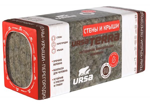Плиты Урса Terra 36 PN (5)-1250-610-100 (3,81м2; 0,381 м3)