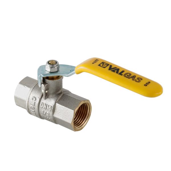 Кран шаровой для газа 1" Г-Г-Р Valtec латунь никелированная (6)