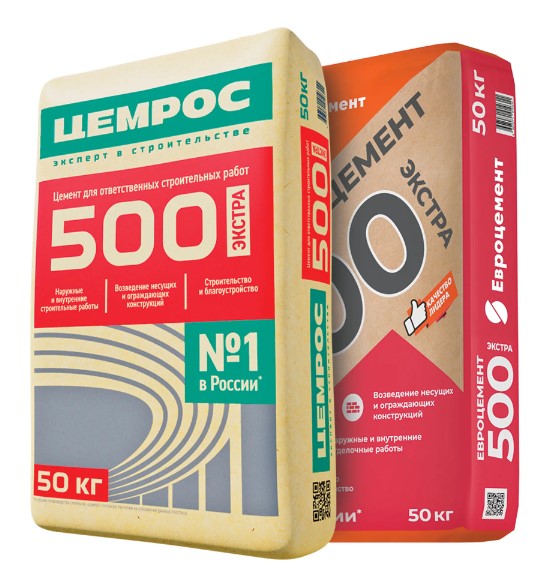 Портландцемент М500 (ЦЕМ I 42,5Н) 50кг /пгт Подгоренский/