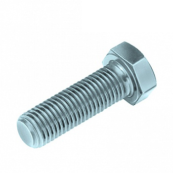 Болт с шестигранной головкой М 12 x 1,5 x  45, DIN 961, с мелкой полной резьбой, кл. пр. 10,9, оцинкованный